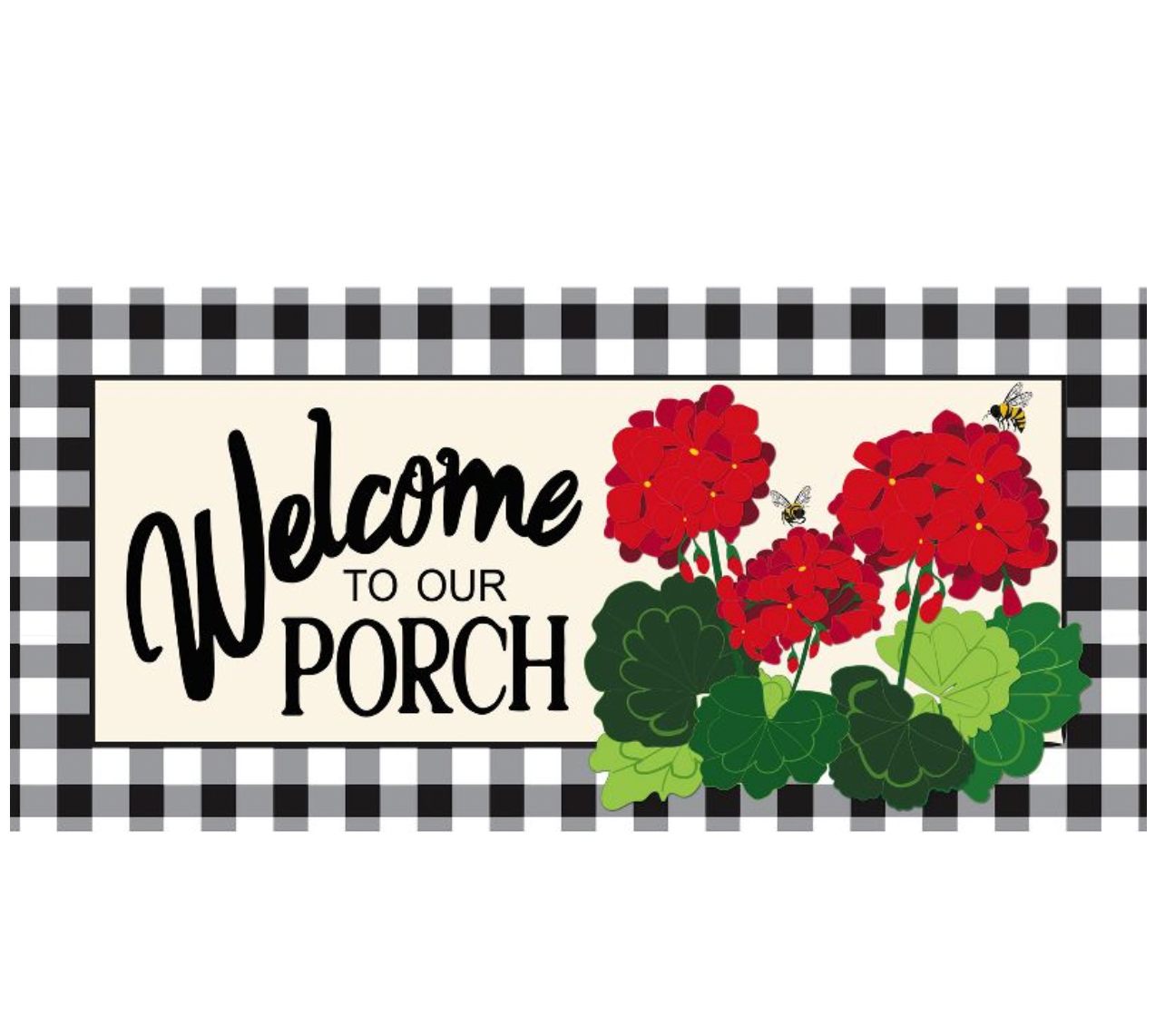 Fall Porch Rules Welcome Sassafras Mat - 10 x 22 Insert Doormat