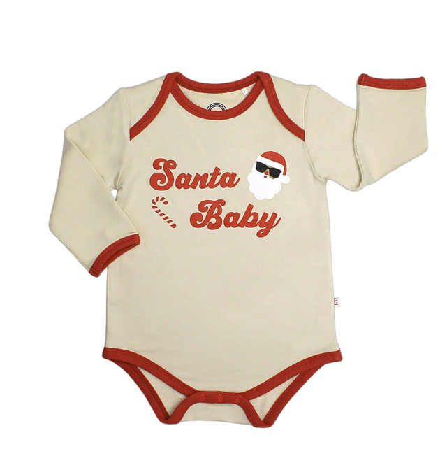 Santa shop baby onesie